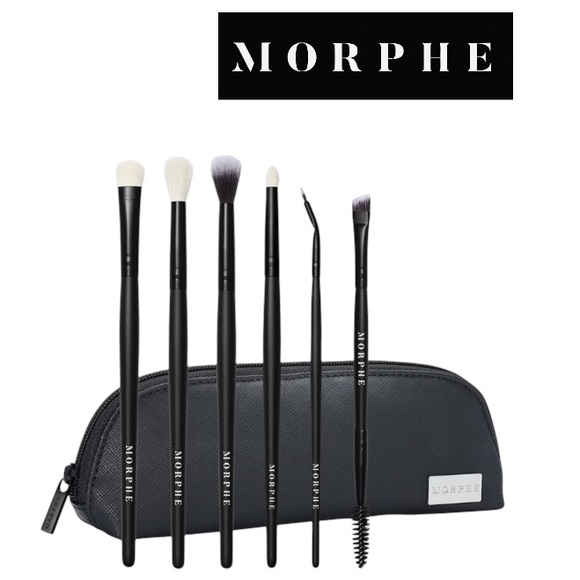 MORPHE 🎉HP🎉 Eye Stunners 6 Piece Brush Collection & Bag ($56 Value) 🆕 - Picture 5 of 6